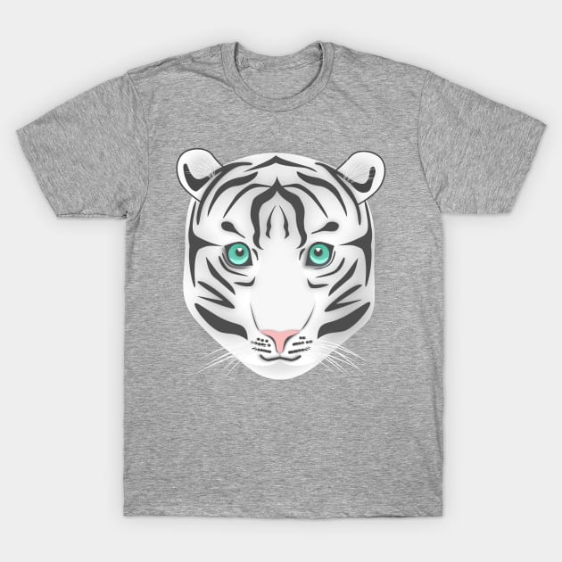 White Bengal Tiger T-Shirt by Anna._.Mation